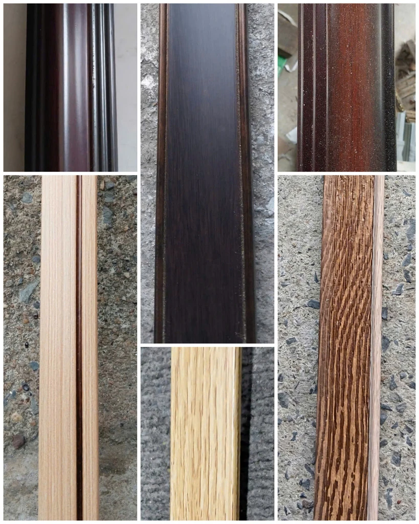 Mẫu khung nhựa - họa tiết vân gỗ