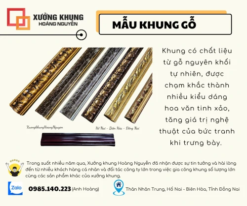 CÁC MẪU - KHUNG GỖ