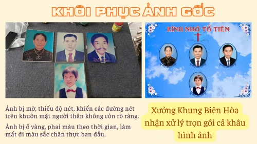 Nhận Làm Khung Ảnh Thờ Gia Tiên - Trọn Gói Siêu đẹp Giá Rẻ